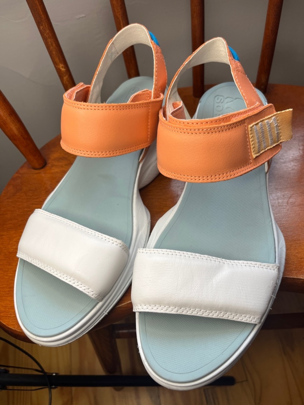 Sorel Women's Explorer Blitz Stride Sandals in the Paradiso/Peach Sea Salt Sz 10 - Picture 9 of 12